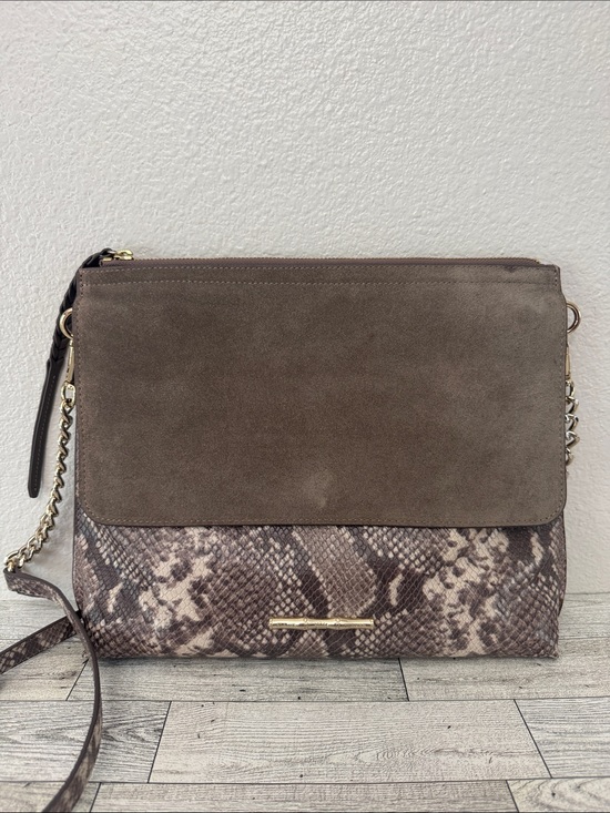 Elaine Turner Handbags - Elaine Turner Jax Leather Snake Print Bag NWT